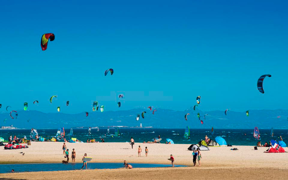 Tarifa Beach in front of Hotel Tarifa Punta Sur
