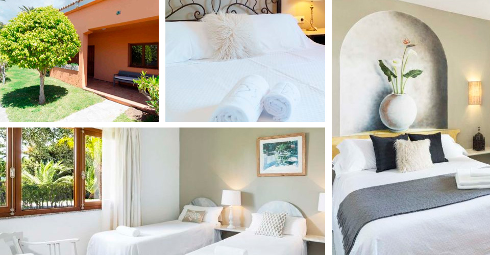 Collage habitación familiar grande Hotel Tarifa Punta Sur