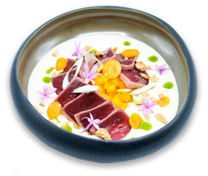 Restaurant menu dish